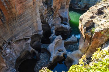 Bourke'nın şans çukurlar Blyde Kanyon kaya oluşumu rezerv