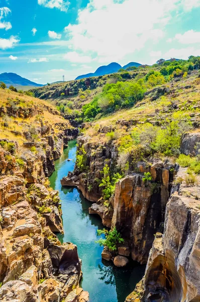 Formación rocosa en los Baches de la Suerte de Bourke en la reserva del cañón de Blyde — Foto de Stock