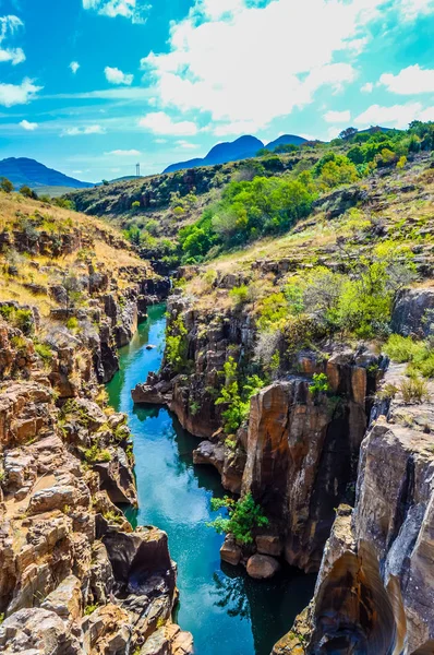 Formación rocosa en los Baches de la Suerte de Bourke en la reserva del cañón de Blyde — Foto de Stock