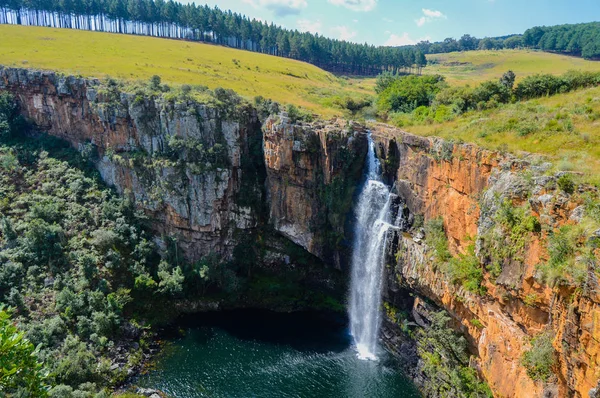 Picturesque green Berlin water falls in Sabie , Graskop in Mpumalanga South Africa