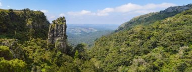 Pinnacle kaya Sabie Graskop Mpumalanga Güney Afrika'da çok uzun bir kuvarsit kaya