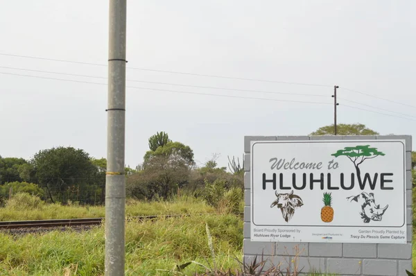 Letrero de Hluhluwe en Zululand —  Fotos de Stock