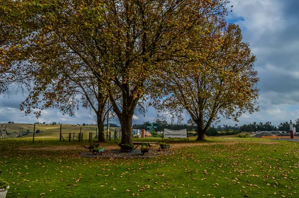 Outono e inverno paisagem em Midlands meander África do Sul — Fotografia de Stock