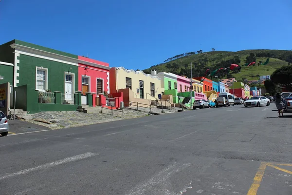 Coloridas Calles Kaap Una Colonia Cabo Malayo Ciudad Del Cabo —  Fotos de Stock