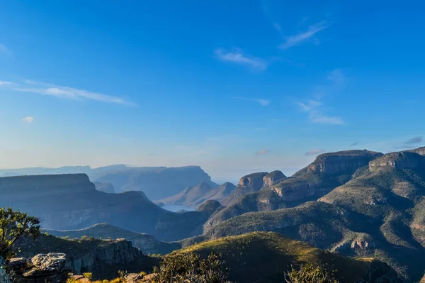 Cañón Panorámico Del Río Blyde Tres Rondawels Ruta Panorama Mpumalanga — Foto de Stock