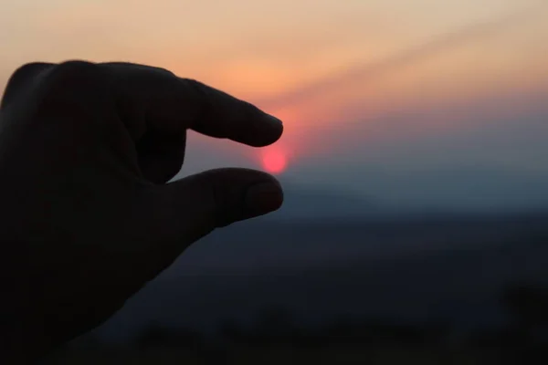 Beautiful Sunset Golden Hour Sabie South Africa — Stock Photo, Image