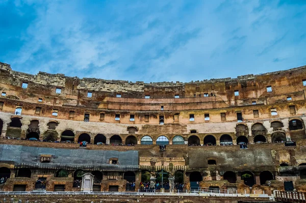 Ruinas Artísticas Del Coliseo Romano Antiguo Gladiador Anfiteatro Roma Italia —  Fotos de Stock