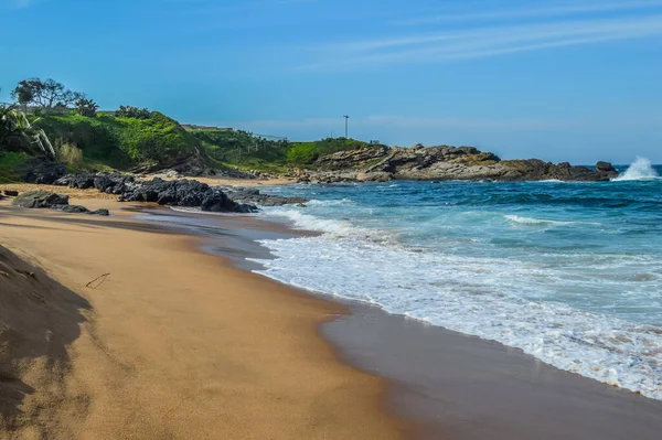 Thompsons Bay Beach Pintoresca Playa Arena Una Cala Protegida Con — Foto de Stock