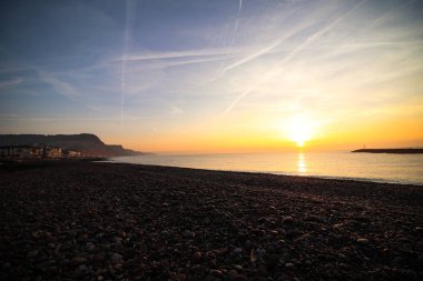 Sidmouth beach Güney Batı Devon