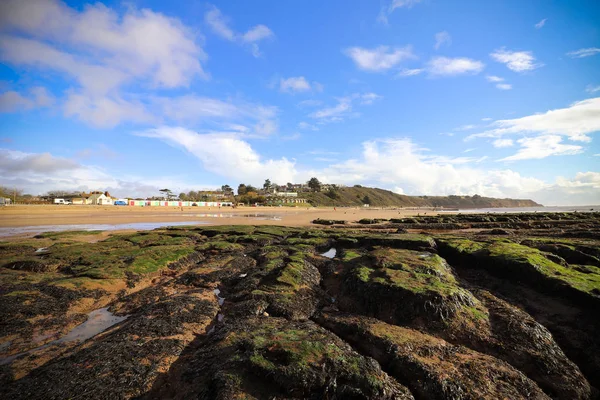 Exmouth Παραλία Στο South West Devon — Φωτογραφία Αρχείου