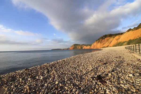 Spiaggia Sidmouth Nel Devon Sud Occidentale — Foto Stock