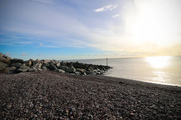 Sidmouth Beach Güney Batı Devon — Stok fotoğraf