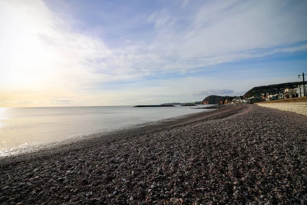 Sidmouth Beach Güney Batı Devon — Stok fotoğraf