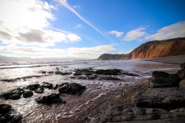 Sidmouth beach Güney Batı Devon