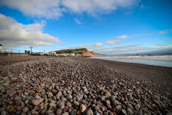 Sidmouth Beach Güney Batı Devon — Stok fotoğraf