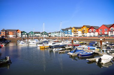 Devon, Ingiltere 'de Exmouth Marina.