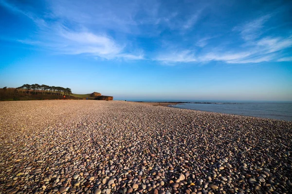 Budleigh Salterton Strand Devon — Stockfoto