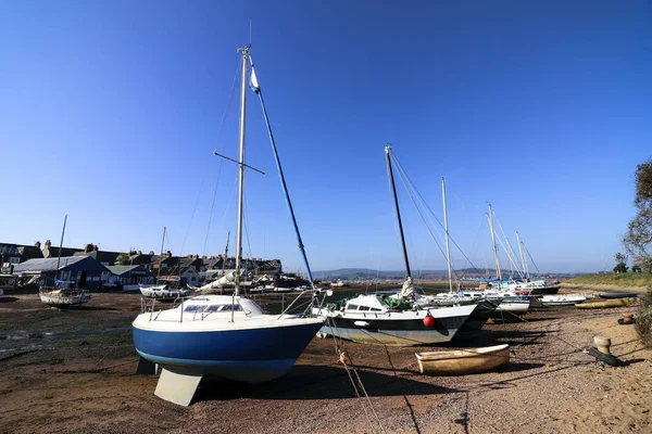 Estuário Praia Exmouth Devon — Fotografia de Stock