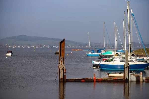 Devon 'da Exmouth boğaz ve plaj.