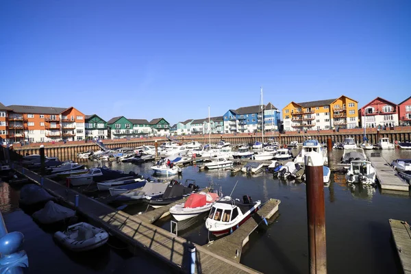 Devon, Ingiltere 'de Exmouth Marina.