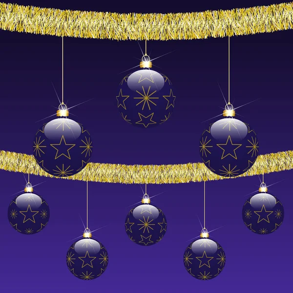 Opgehangen Kerstballen Geïsoleerd Een Gekleurde Achtergrond — Stockfoto