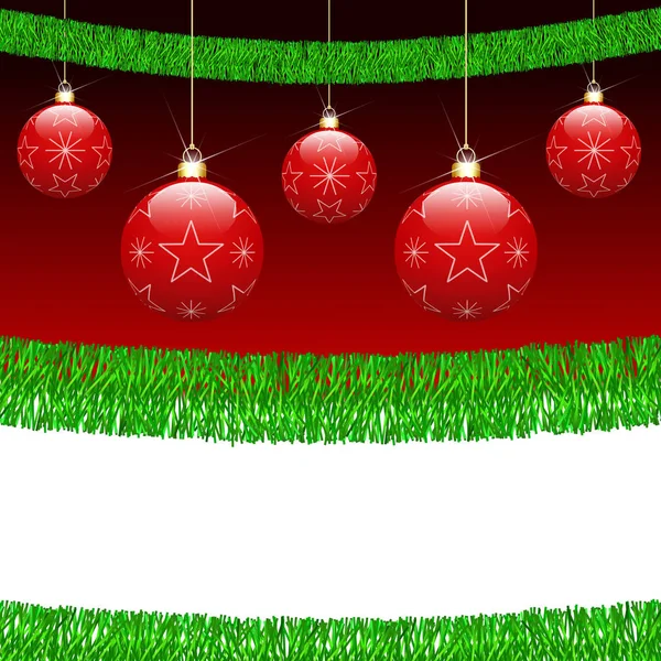 3D hanged Christmas balls isolated on a colored background