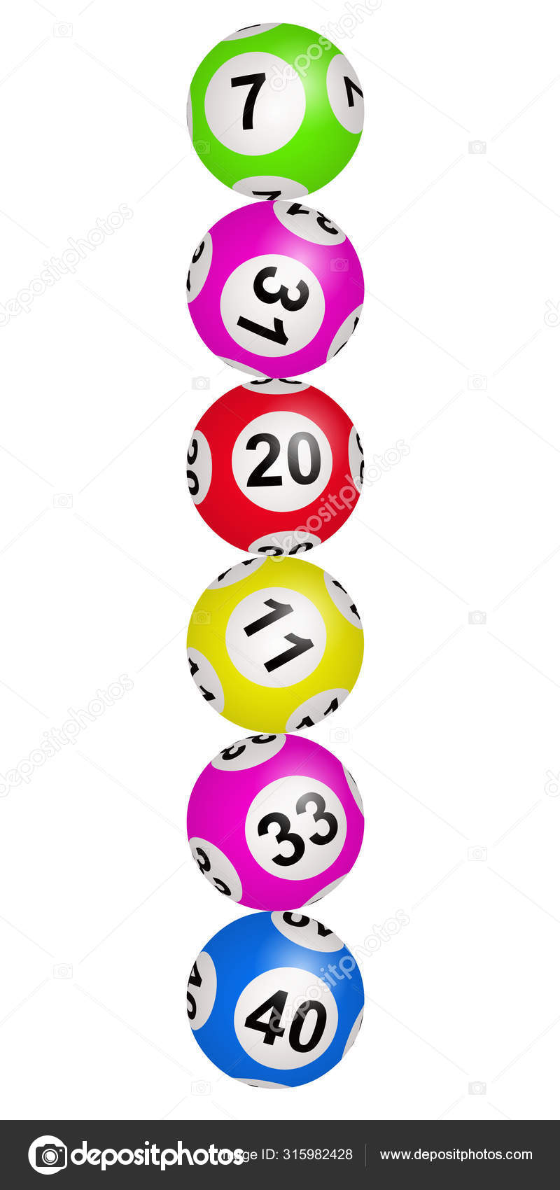 Lottery Loto Bingo Illustration Stock Photo by ©Regorpix 315982428