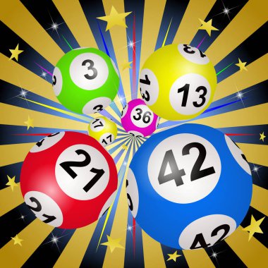 Piyango, Loto veya Bingo illüstrasyonu