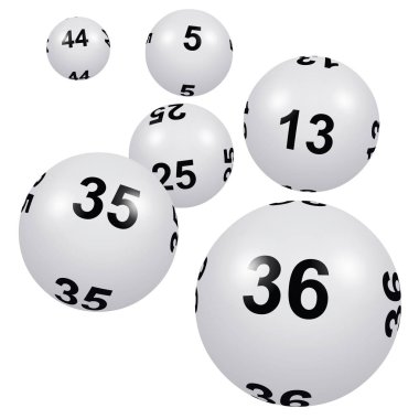 Piyango, Loto veya Bingo illüstrasyonu
