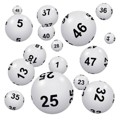 Piyango, Loto veya Bingo illüstrasyonu