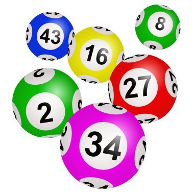 Piyango, Loto veya Bingo illüstrasyonu