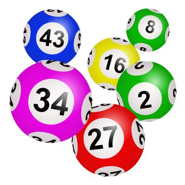 Piyango, Loto veya Bingo illüstrasyonu