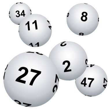 Piyango, Loto veya Bingo illüstrasyonu