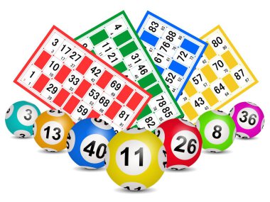 Piyango, Loto veya Bingo illüstrasyonu