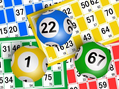 Piyango, Loto veya Bingo illüstrasyonu