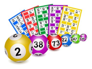 Piyango, Loto veya Bingo illüstrasyonu