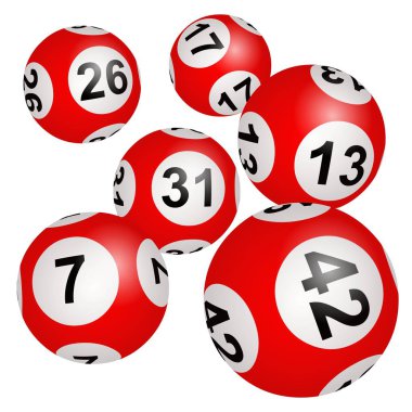 Piyango, Loto veya Bingo illüstrasyonu