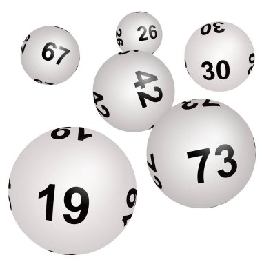 Piyango, Loto veya Bingo illüstrasyonu