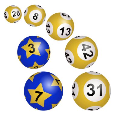 Piyango, Loto veya Bingo illüstrasyonu