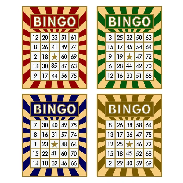 Lottó Loto Vagy Bingo Illusztráció — Stock Fotó