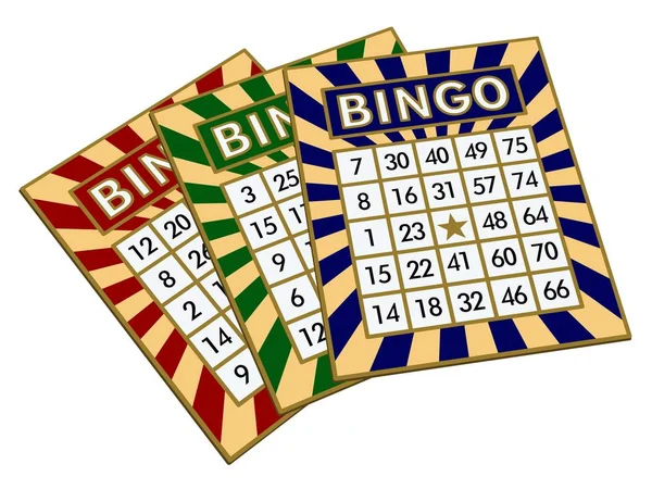 Lottó Loto Vagy Bingo Illusztráció — Stock Fotó