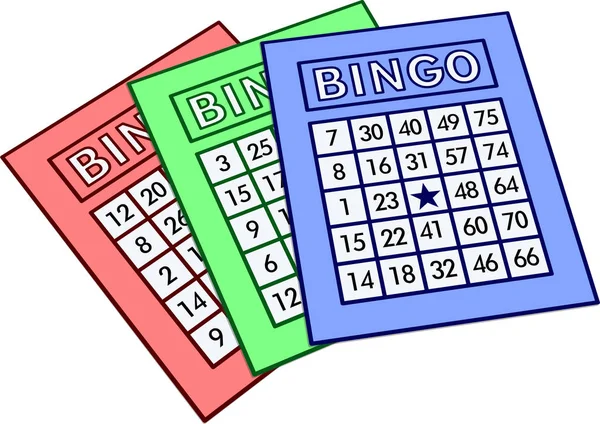 Lottó Loto Vagy Bingo Illusztráció — Stock Fotó