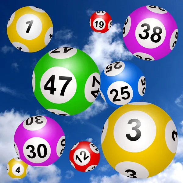 Loterij Loto Bingo Illustratie — Stockfoto