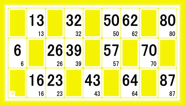 Loterij Loto Bingo Illustratie — Stockfoto