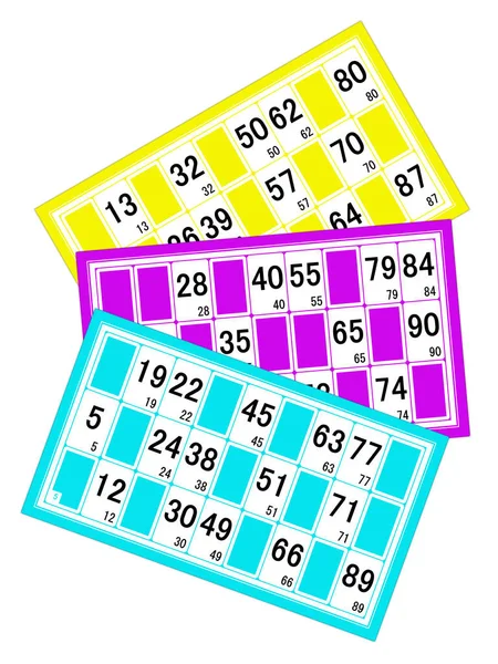 Lottó Loto Vagy Bingo Illusztráció — Stock Fotó