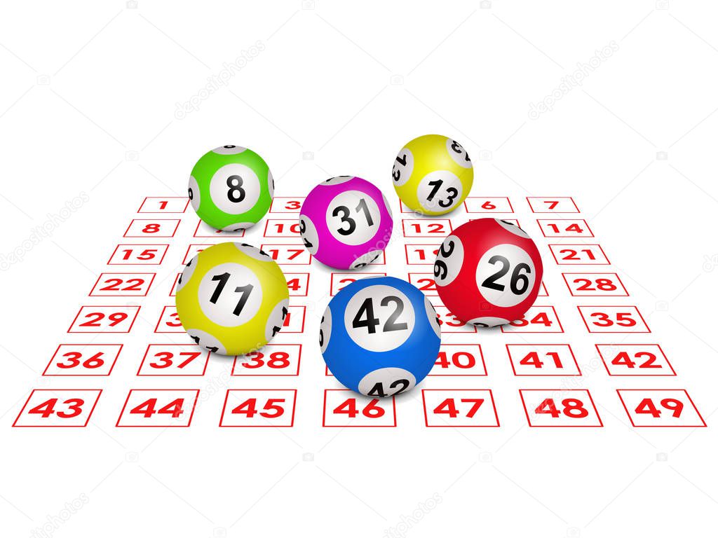 Lottery, Loto or Bingo illustration