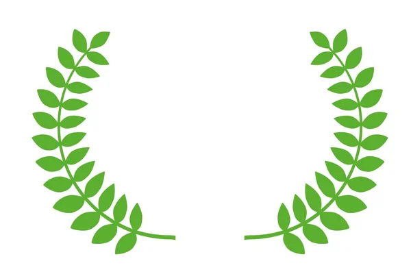 Laurel Wreath Isolated White Background Icon Illustration Design — Stock Photo, Image