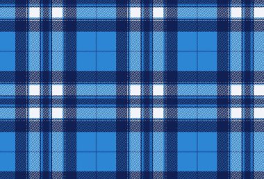 Mavi Tartan ekose sorunsuz tasarım