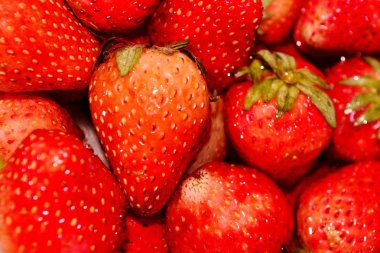 closeup görünümü çilek arka planını - resim