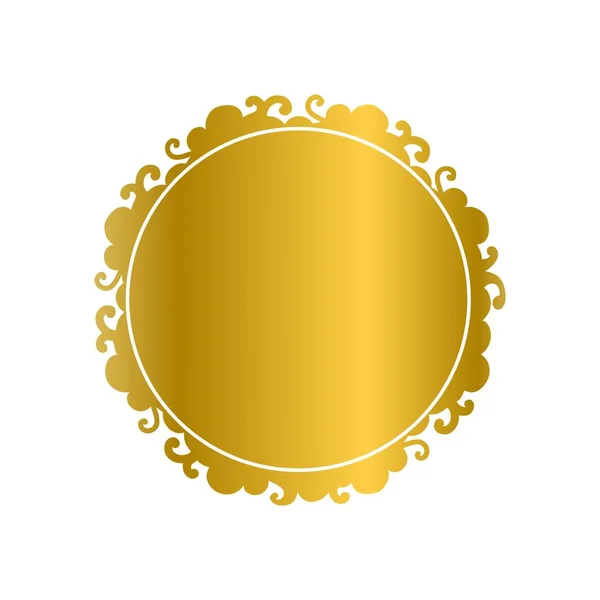 Illustration Gold Seal Icon White Background — Stock Photo, Image